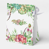 Ballotins Belle Succulents Mariage Favor Box (Arrière)