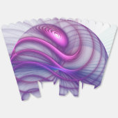 Ballotins Belle Swing Moderne Art Fractal Abstrait Rose (Déplié)