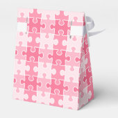 Ballotins Belle teinte douce de pièces de puzzle rose (Arrière)