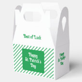 Ballotins Belles bandes diagonales St patrick vert et blanc (Ouvert)