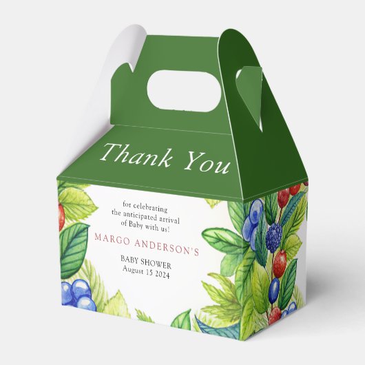 Ballotins Berries Berry Baby shower sucré (Verso)