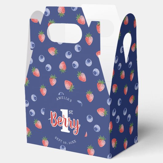 Ballotins Berry 1er Anniversaire Fraise Bleu bleuet fraise (Ouvert)