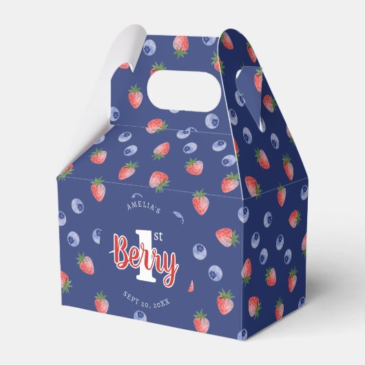 Ballotins Berry 1er Anniversaire Fraise Bleu bleuet fraise (Verso)