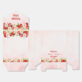 Ballotins Berry First Birthday Favor Box (Déplié)