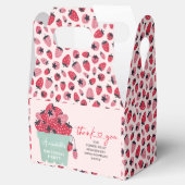 Ballotins Berry First Birthday Party Invitation fraise (Ouvert)