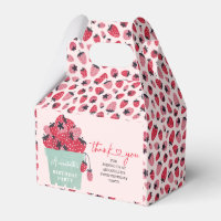 Berry First Birthday Party Invitation fraise