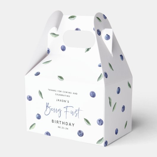 Ballotins 'Berry First' Blueberry 1er Anniversaire (Arrière)