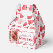 Ballotins Berry personnalisé Première coquette rose Bow 1er  (Verso)