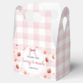 Ballotins Berry rouge fraise rose Plaid Merci beaucoup (Ouvert)