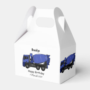 Ballotins Béton mélange camion de transport caricature