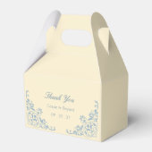 Ballotins Beurre élégant Merci Mariage jaune et bleu (Verso)