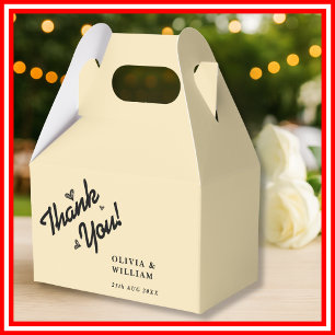 Ballotins Beurre Merci Mariage jaune