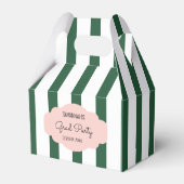 Ballotins Beverly Hills Pink & Green Stripes Grad Party (Arrière)