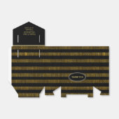 Ballotins BG02 Parties scintillant Gold & Black Stripes Part (Déplié)