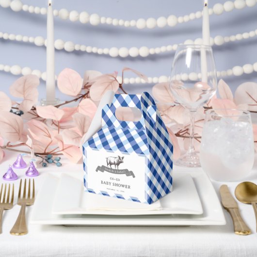 Ballotins Bibs & Ribs BBQ Gingham Marin Bébé Rustique Navy (Mariage)