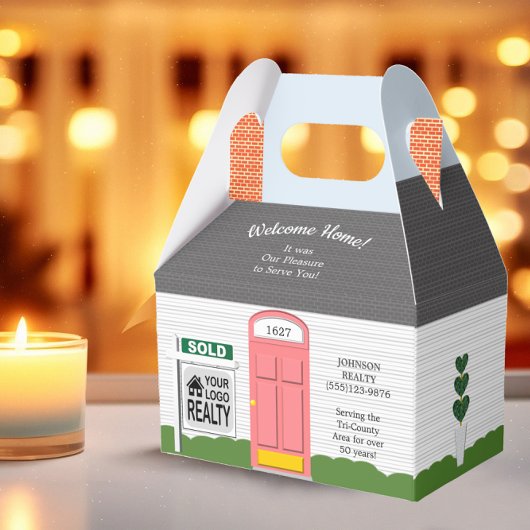 Ballotins Bienvenue à la maison, Logo de l'agent immobilier 