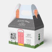 Ballotins Bienvenue Accueil Realtor Logo Porte Rose Boîte Ca (Arrière)