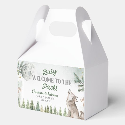 Ballotins Bienvenue au Pack Forest Wolf Baby Ballotin (Recto)