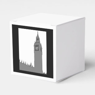 Ballotins Big Ben Vintage Style London Party Favoriser Box
