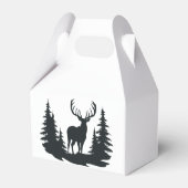 Ballotins Big Buck Parmi Pine Trees Vector (Arrière)