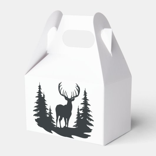 Ballotins Big Buck Parmi Pine Trees Vector (Verso)