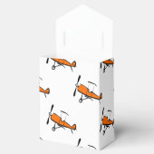 Ballotins Biplan à perles orange et blanc; petit plan (Ouvert)