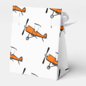 Ballotins Biplan à perles orange et blanc; petit plan (Arrière)