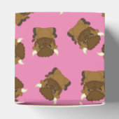 Ballotins Bison Baby shower Buffalo rose (Haut)