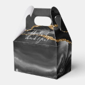 Ballotins Black Agate Gold Parties scintillant Mariage Faveu (Arrière)