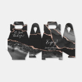 Ballotins Black Agate Rose Gold Parties scintillant mariage (Déplié)