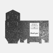 Ballotins Black and White Glam Chic Moderne Parties scintill (Déplié)