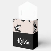 Ballotins Black and white skunks on rose rose (Ouvert)