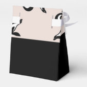 Ballotins Black and white skunks on rose rose (Arrière)