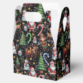 Ballotins Black Background Christmas Decorative Pattern (Ouvert)