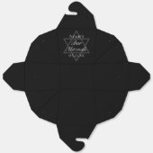 Ballotins Black Bar Mitzvah Star of David Custom Fortune (Déplié)