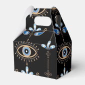 Ballotins Black bohemian retro evil eye pattern (Verso)