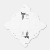 Ballotins Black Bow Elle noue les lacets Fête de mariage  (Déplié)