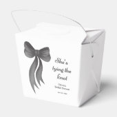 Ballotins Black Bow Elle noue les lacets Fête de mariage  (Arrière)