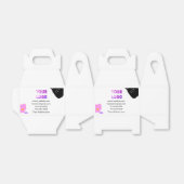 Ballotins Black bow rose violet floral ajouter logo biz déta (Déplié)