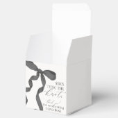 Ballotins Black Bow Tying The Knot Fête des mariées Cadeau (Ouvert)