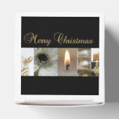 Ballotins Black Collage Christmas, White and Gold (Haut)