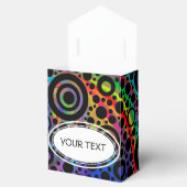 Ballotins Black Dots & Circle Pattern + your text & backgr. (Ouvert)