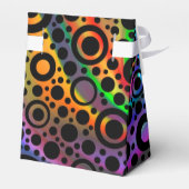 Ballotins Black Dots & Circle Pattern + your text & backgr. (Arrière)