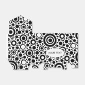 Ballotins Black Dots & Circle Pattern + your text & backgr. (Déplié)