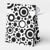 Ballotins Black Dots & Circle Pattern + your text & backgr. (Arrière)