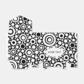 Ballotins Black Dots & Circles Grid + your backgr. & (Déplié)