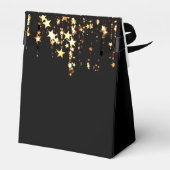 Ballotins Black élégant et or étoiles double joint anniversa (Arrière)