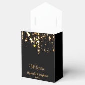 Ballotins Black élégant et or étoiles double joint anniversa (Ouvert)