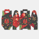 Ballotins Black Festive Noël boîte cadeau design (Déplié)