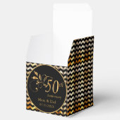 Ballotins Black & Gold Chevron 50e anniversaire de Mariage (Ouvert)